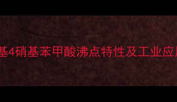 图片 3甲基4硝基苯甲酸沸点特性及工业应用全.jpg