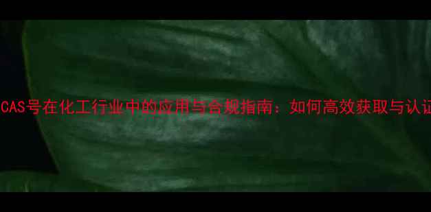 图片 AIBNCAS号在化工行业中的应用与合规指南：如何高效获取与认证全1.jpg