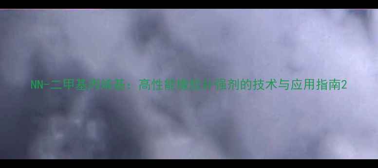 图片 NN-二甲基丙烯基：高性能橡胶补强剂的技术与应用指南2.jpg