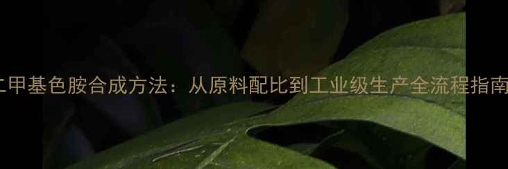 图片 二甲基色胺合成方法：从原料配比到工业级生产全流程指南2.jpg