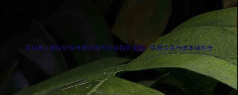 图片 亚硝基二苯胺价格市场动态与行业趋势深度：供需关系与成本结构全.jpg