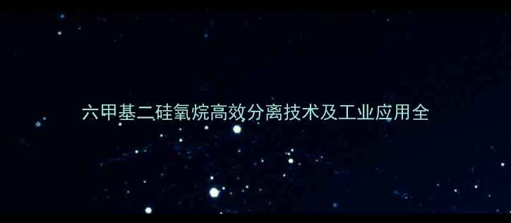 图片 六甲基二硅氧烷高效分离技术及工业应用全.jpg