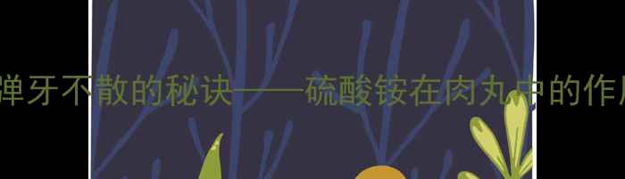 图片 宝子们！今天来聊一个让肉丸弹牙不散的秘诀——硫酸铵在肉丸中的作用原理与科学配比（附配方）2.jpg