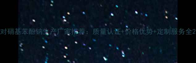 图片 对硝基苯酚钠生产厂家推荐：质量认证+价格优势+定制服务全2.jpg