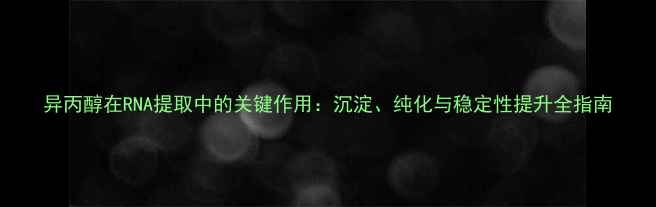 图片 异丙醇在RNA提取中的关键作用：沉淀、纯化与稳定性提升全指南.jpg