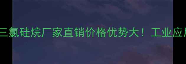 图片 正规甲基三氯硅烷厂家直销价格优势大！工业应用领域全2.jpg