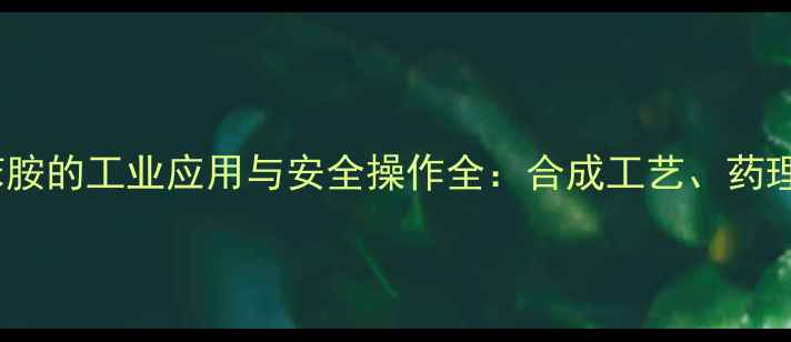 图片 溴甲基乙酰乙酰苯胺的工业应用与安全操作全：合成工艺、药理价值及储存指南1.jpg