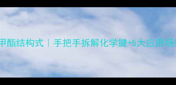 图片 甲基丙烯酸甲酯结构式｜手把手拆解化学键+5大应用场景全公开🔬2.jpg