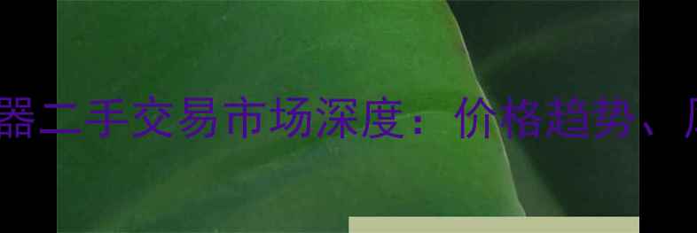 图片 行业报告中国化工仪器二手交易市场深度：价格趋势、风险规避与合规指南1.jpg