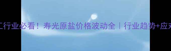 图片 🌊化工行业必看！寿光原盐价格波动全｜行业趋势+应对策略.jpg