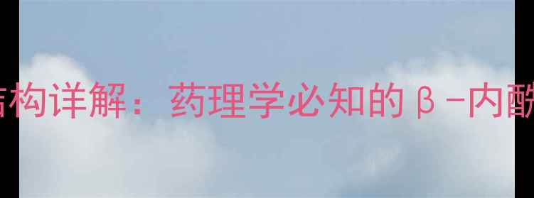 图片 📚哌拉西林化学结构详解：药理学必知的β-内酰胺类抗生素图谱1.jpg