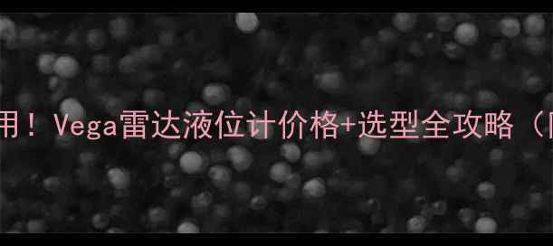 图片 🔍化工行业专用！Vega雷达液位计价格+选型全攻略（附真实案例）2.jpg