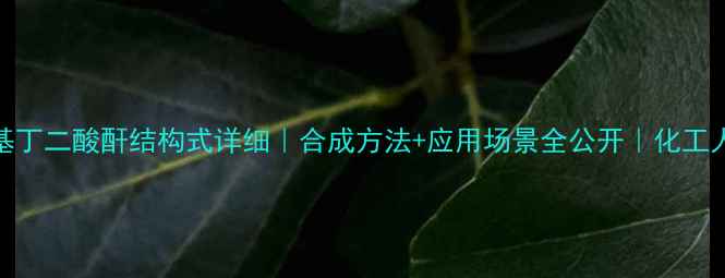 图片 🔥2甲基丁二酸酐结构式详细｜合成方法+应用场景全公开｜化工人必看1.jpg