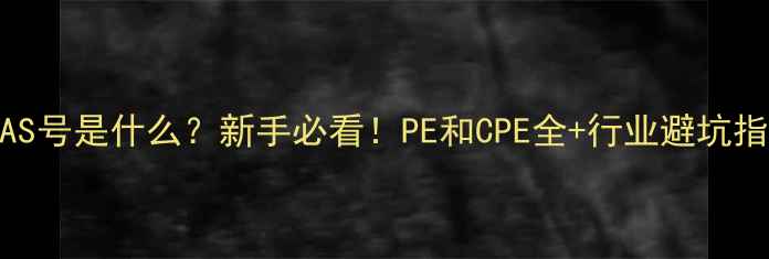 图片 🔥CAS号是什么？新手必看！PE和CPE全+行业避坑指南2.jpg