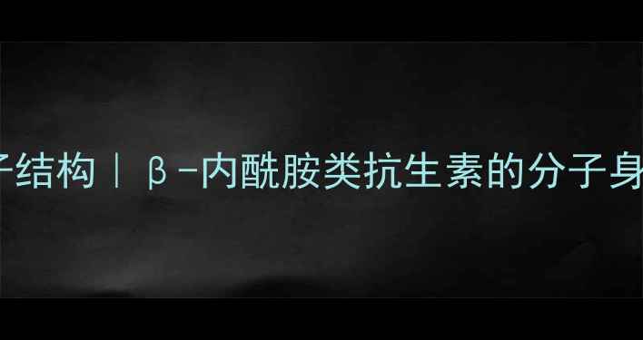 图片 🔬美罗培南分子结构｜β-内酰胺类抗生素的分子身份证大公开🔬2.jpg